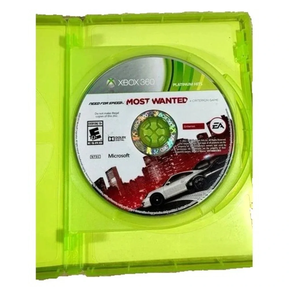 XBOX 360 Need For Speed: Most Wanted Platinum Hits Used Tested Kinect Compatible